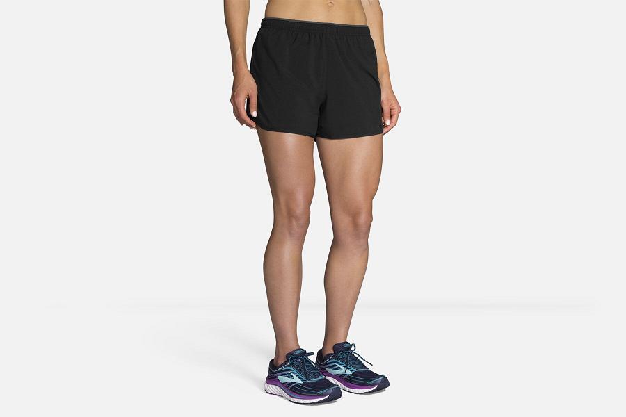 Brooks Go-To 3 Women Sport Clothes & Running Short Black LYH375162